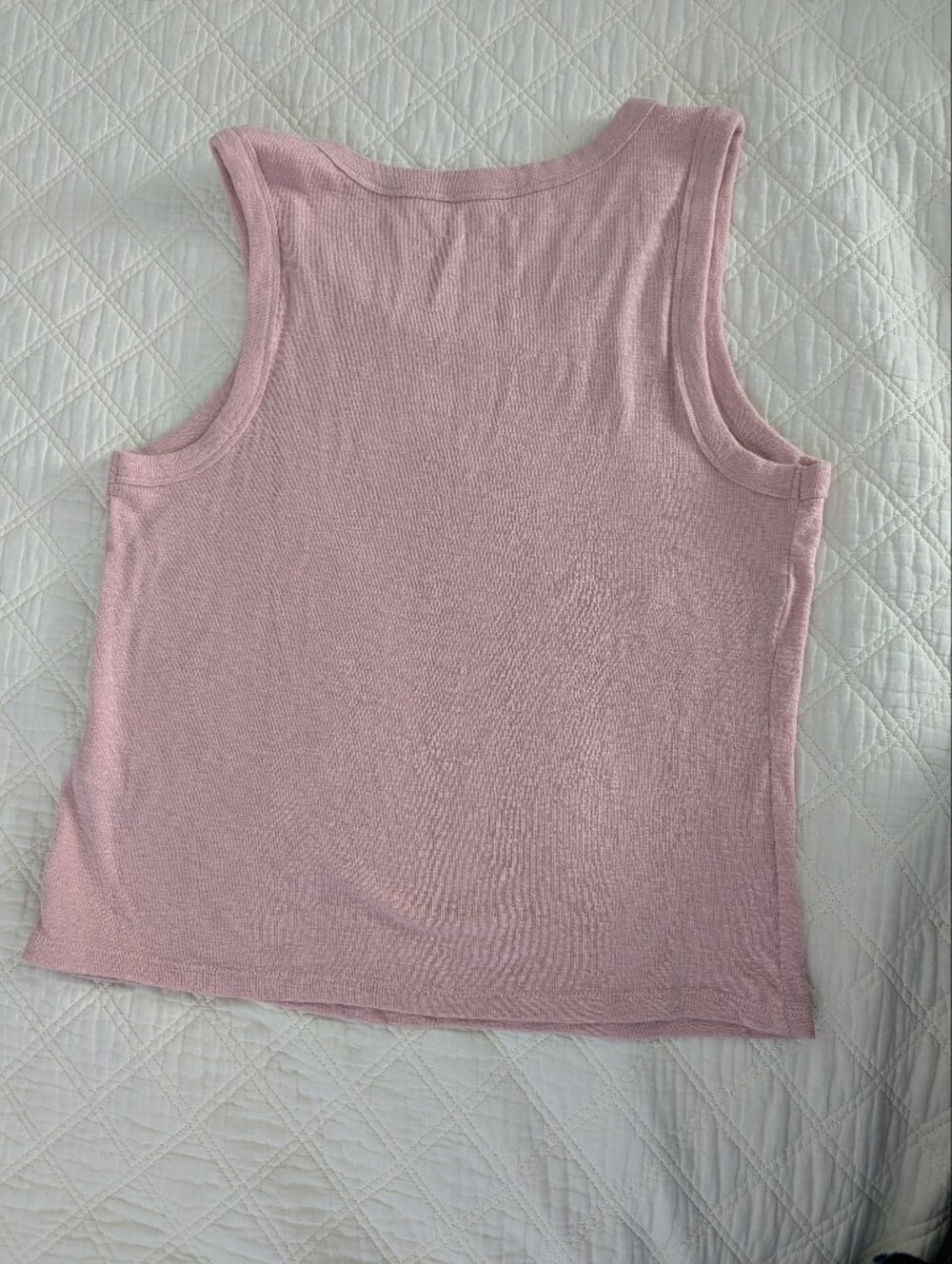 Women's Pretty Scoop Neck Tank Top - Soft Pink - Picture 2 of 4